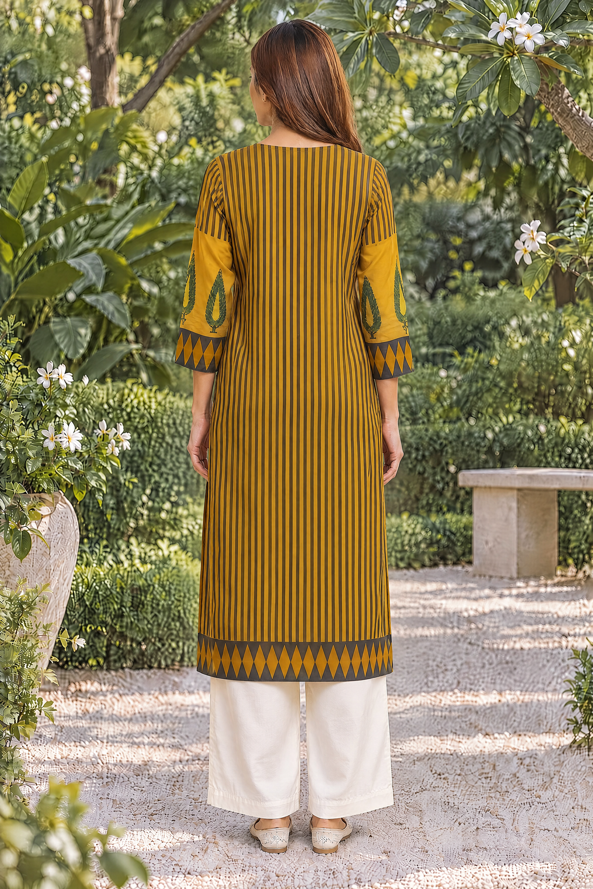 Amber Veda Ajrakh Modal Kurta