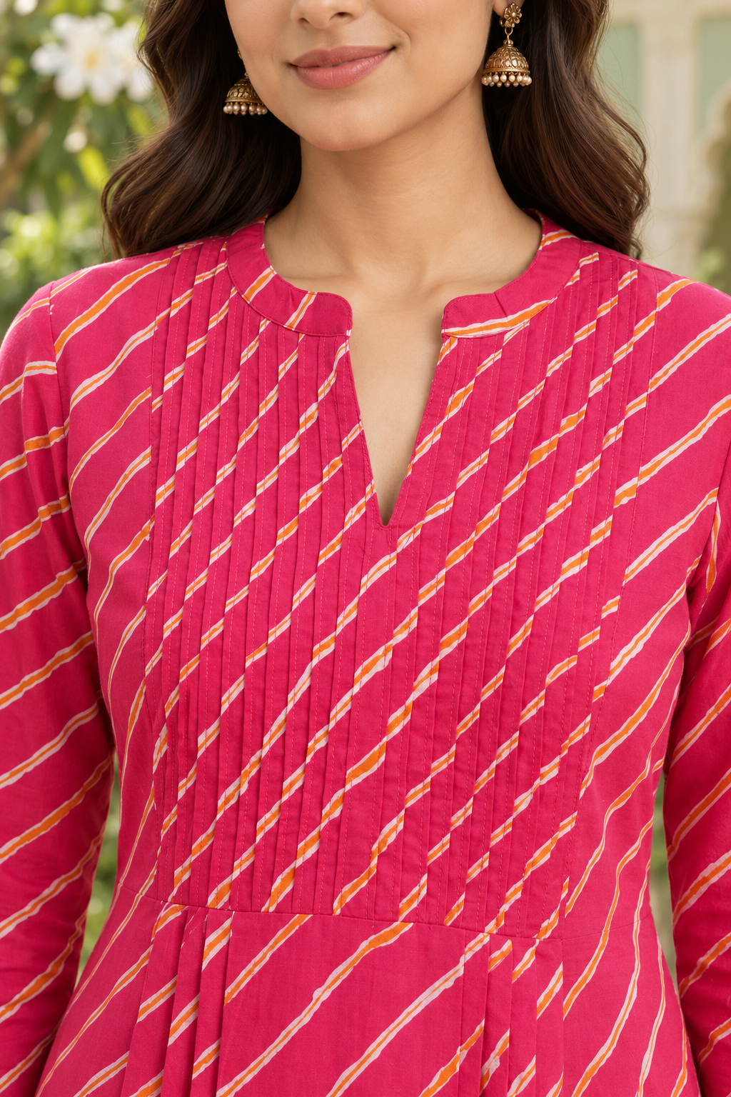 Gulnaar Leheriya Grace Pintuck Cotton Kurta