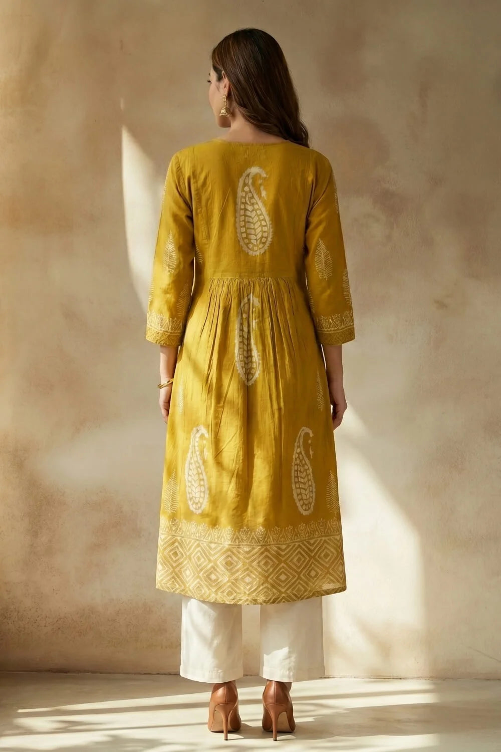 Sunlit Bloom Embroidered Kurta