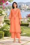 Gulnaar Chanderi Handcrafted Kurta Set