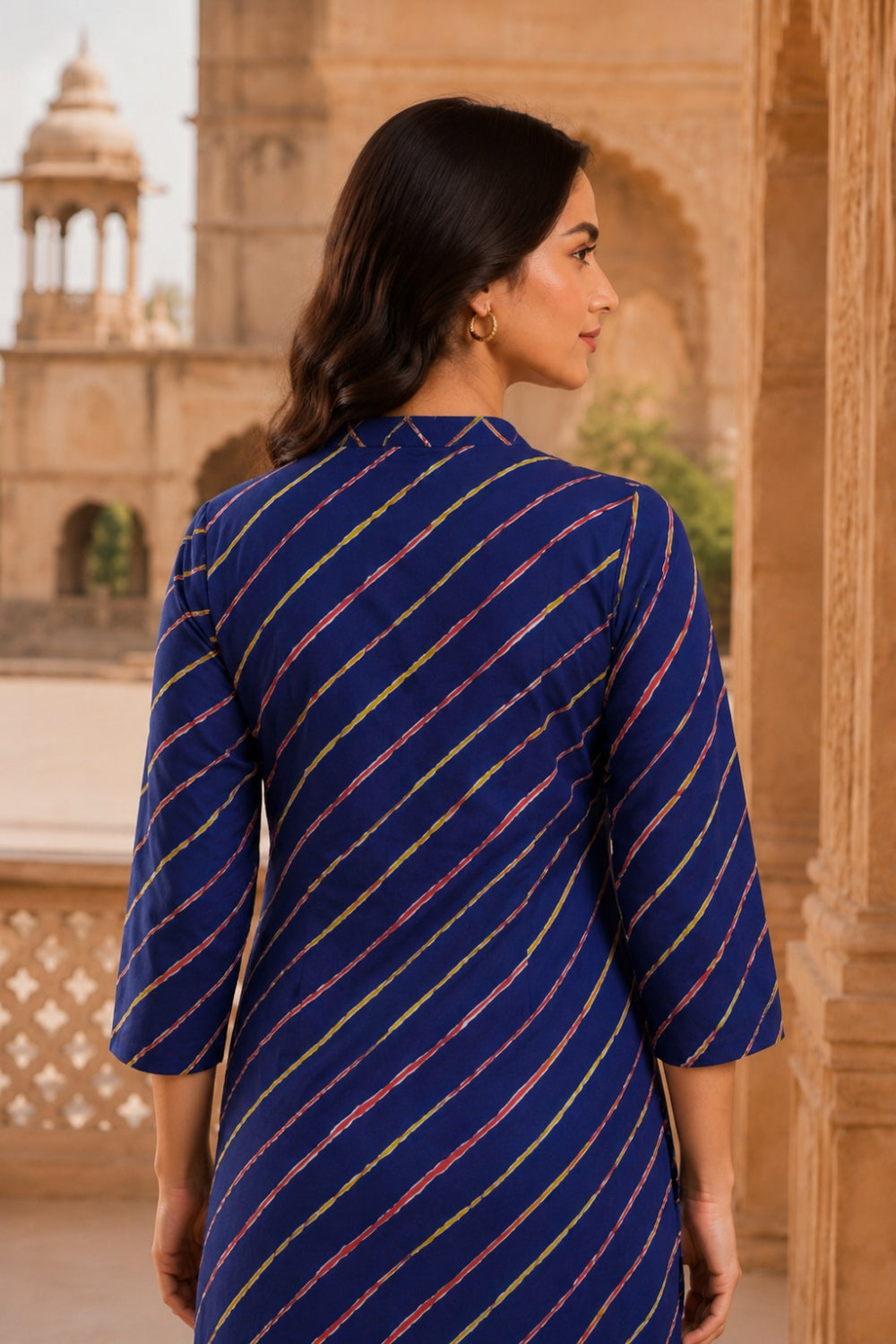 Neel Leheriya Grace Pintuck Cotton Kurta