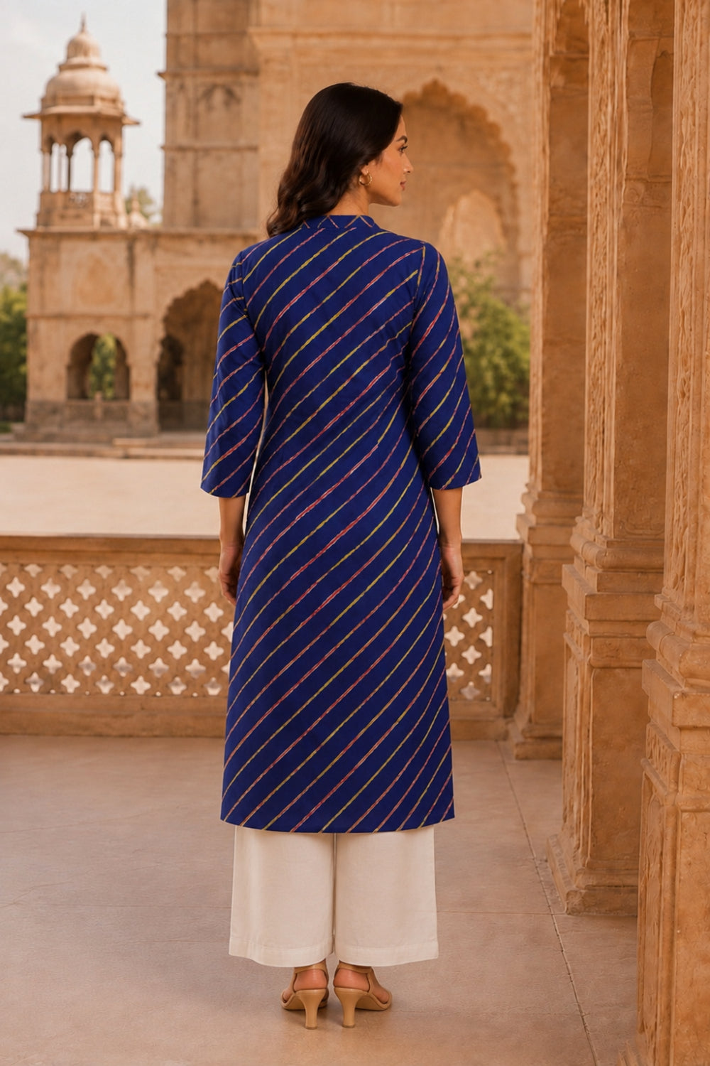 Neel Leheriya Grace Pintuck Cotton Kurta