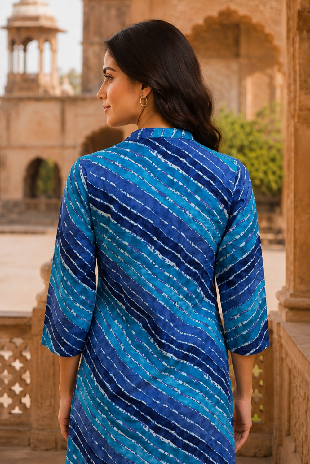 Aasma Leheriya Grace Pintuck Cotton Kurta