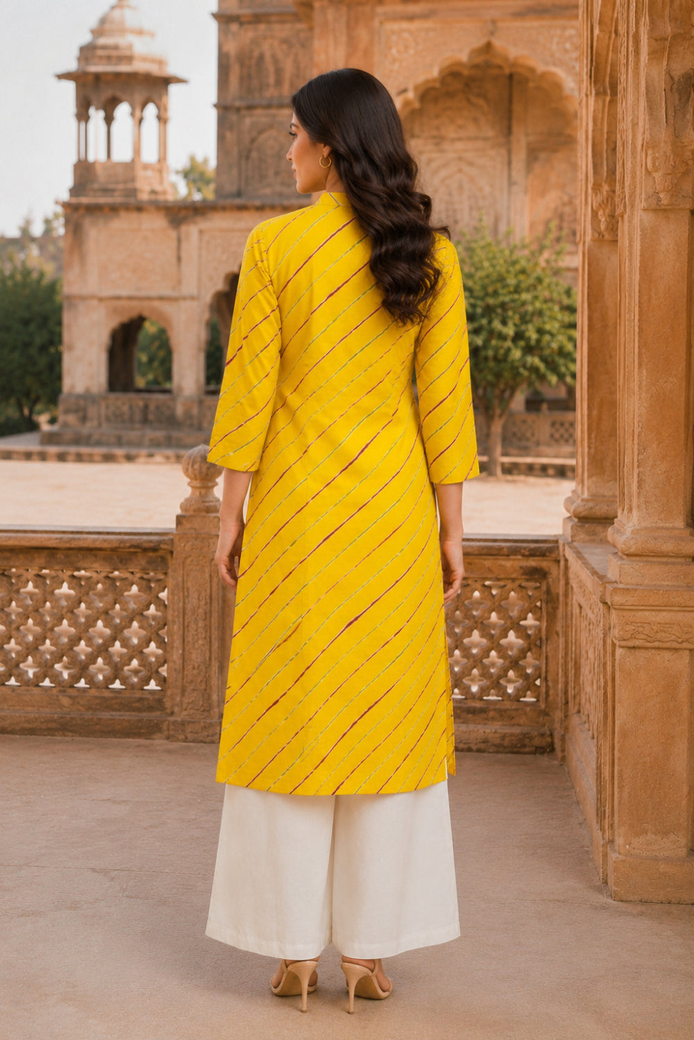 Kanak Leheriya Grace Pintuck Cotton Kurta