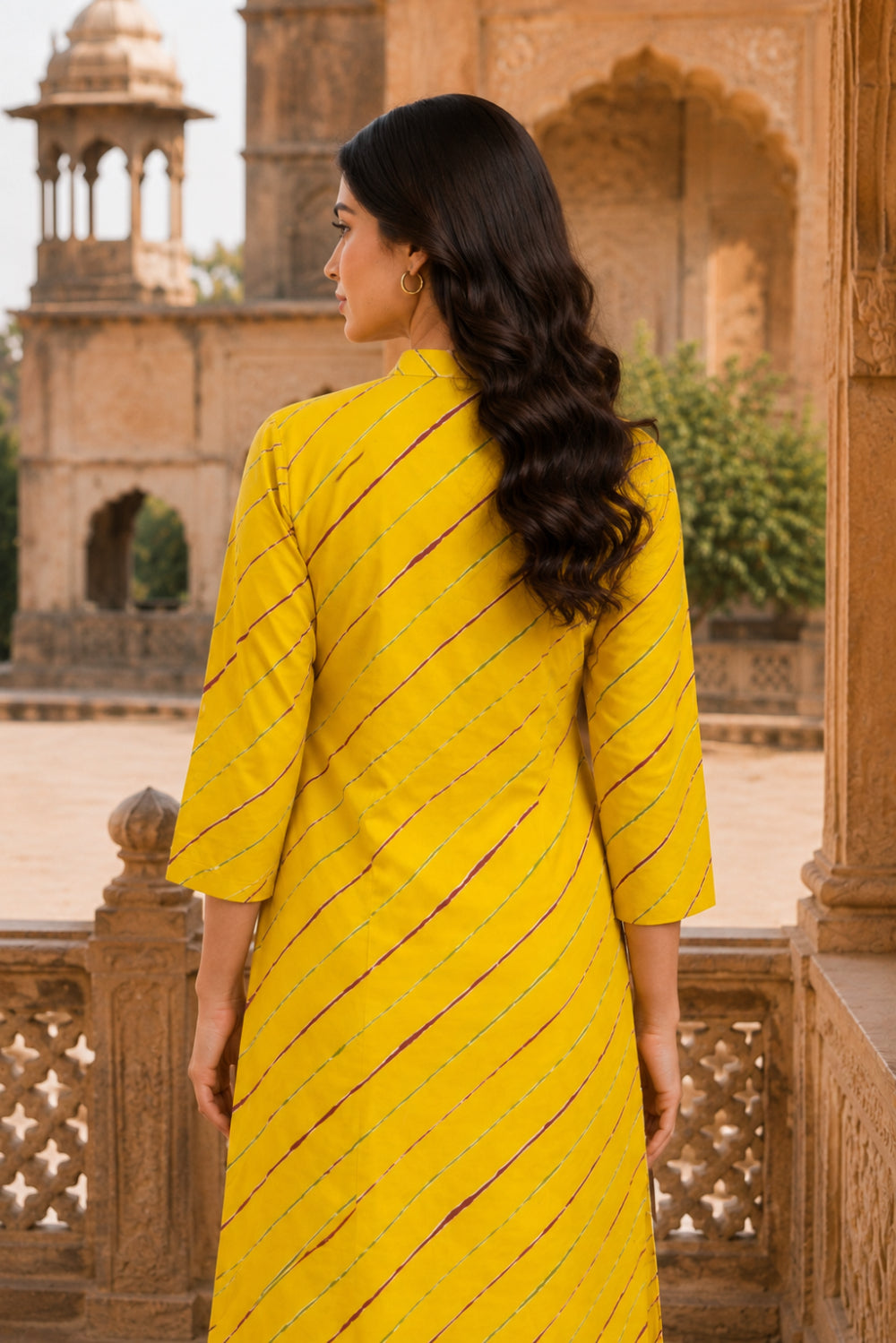 Kanak Leheriya Grace Pintuck Cotton Kurta