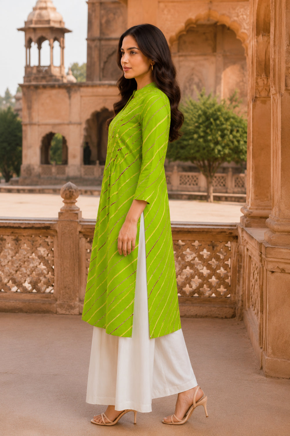 Harit Leheriya Grace Pintuck Cotton Kurta