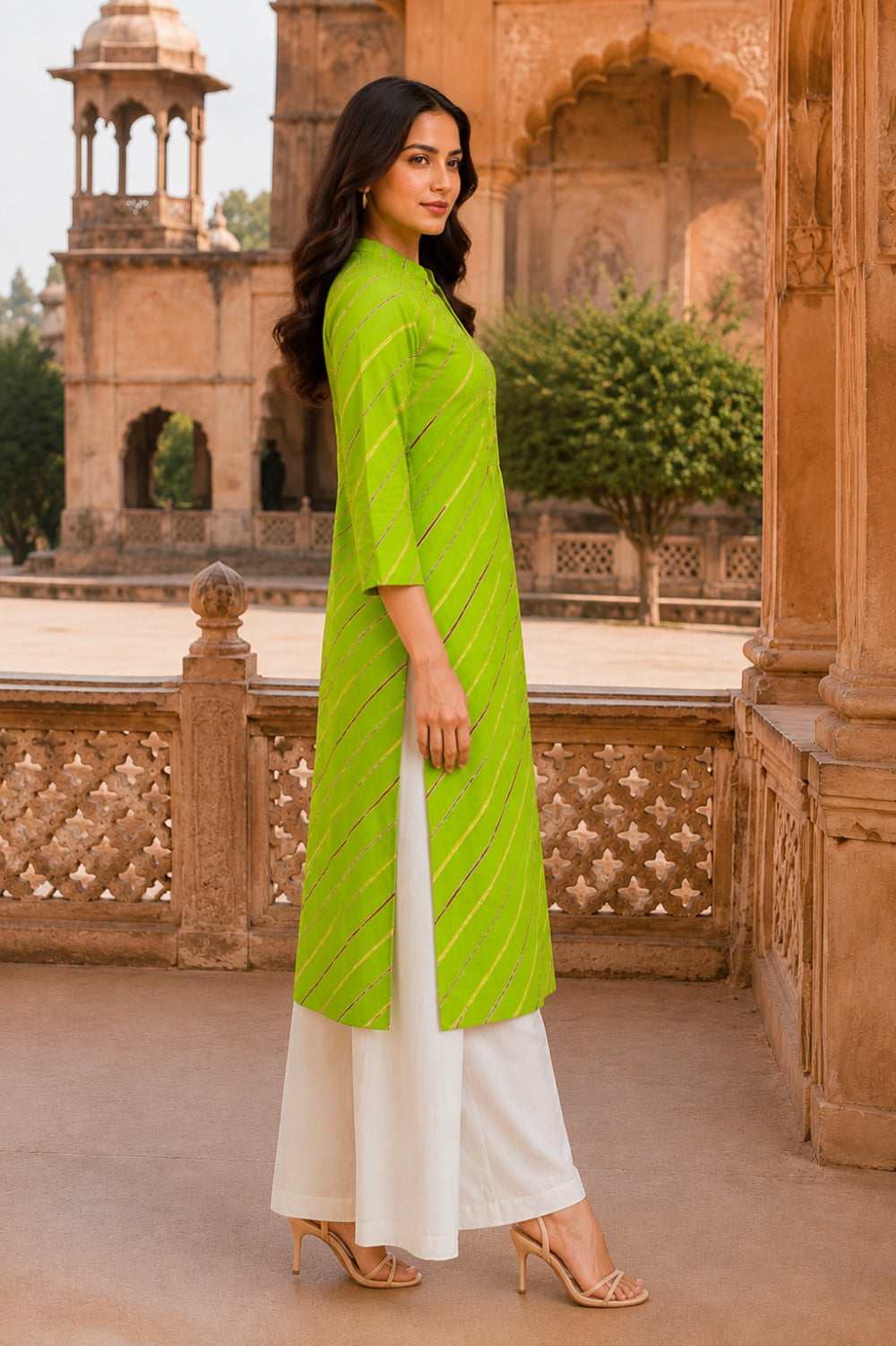Harit Leheriya Grace Pintuck Cotton Kurta