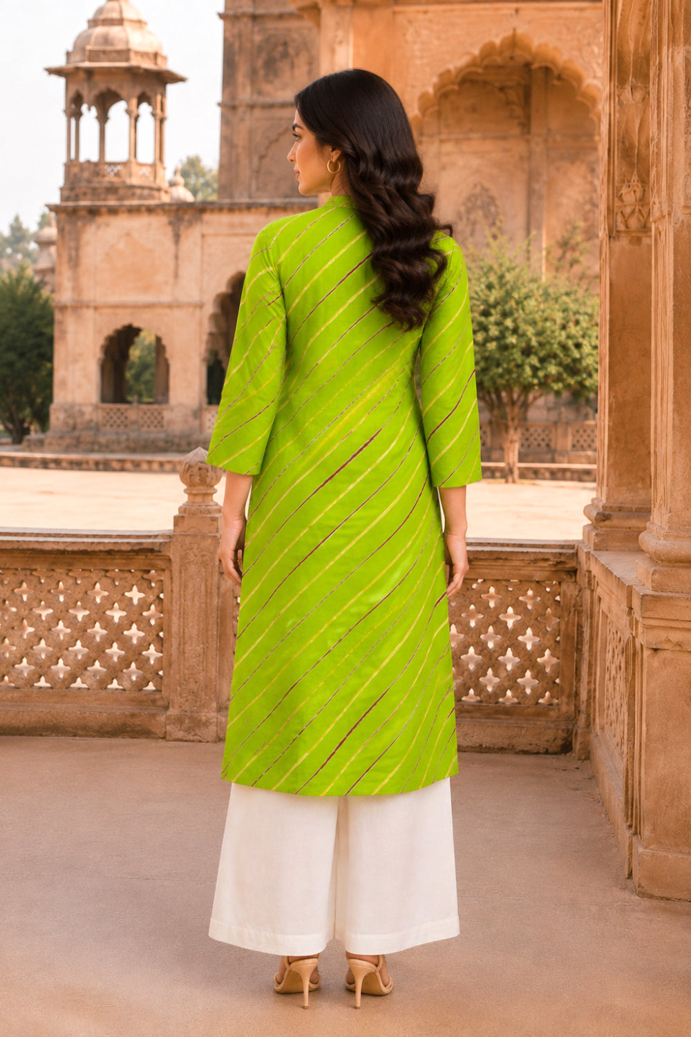 Harit Leheriya Grace Pintuck Cotton Kurta