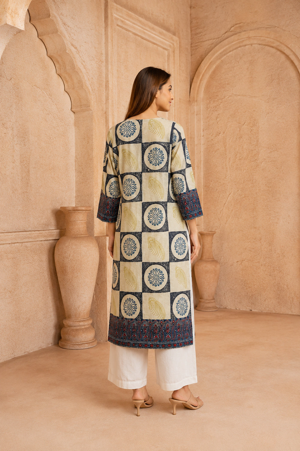 Ruhan Hand Ajrakh Cotton Kurta