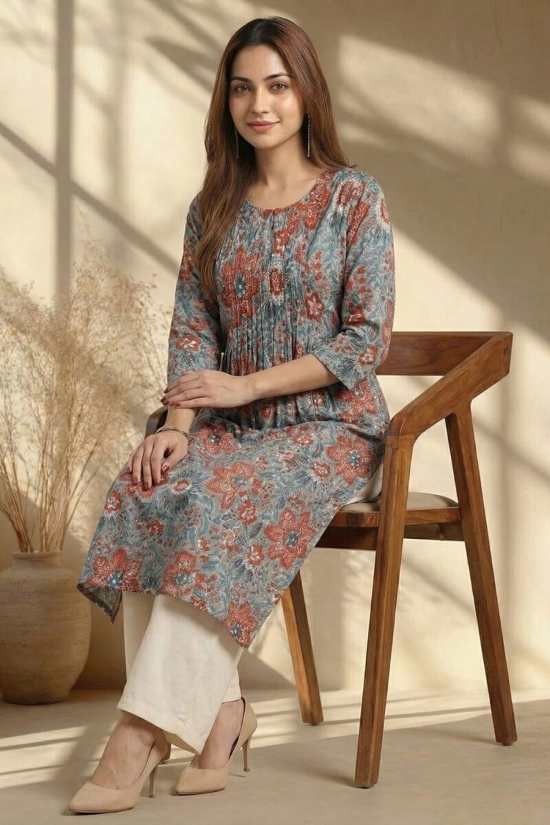 Silver Meadow Handcrafted Kurta