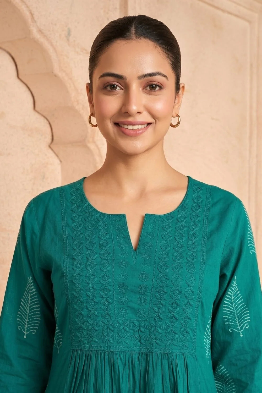 Emerald Veda Embroidered Kurta