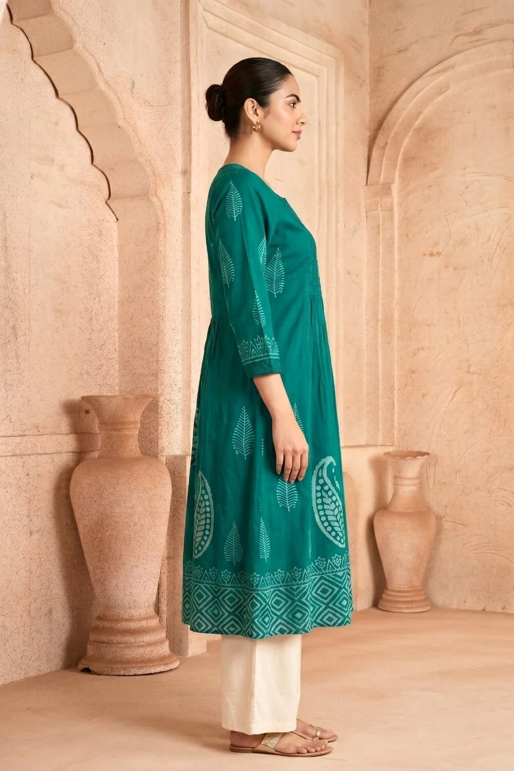 Emerald Veda Embroidered Kurta