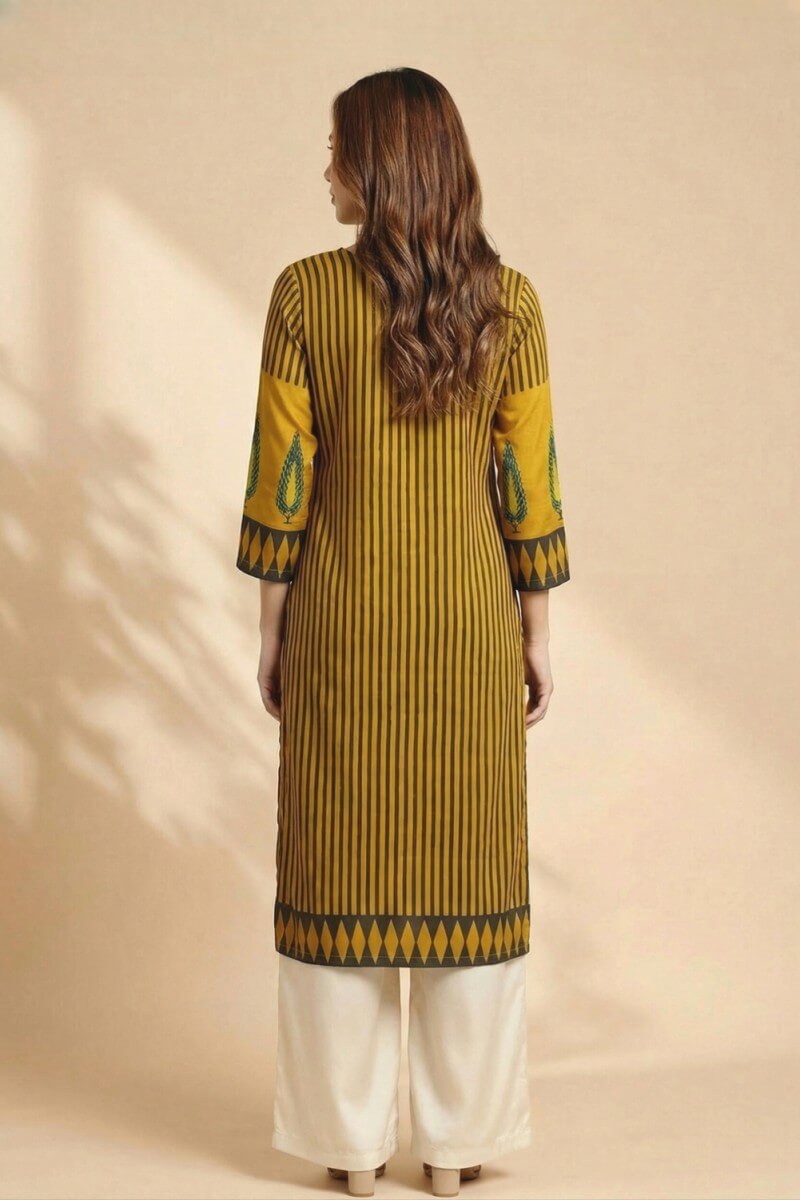 Amber Veda Ajrakh Modal Kurta