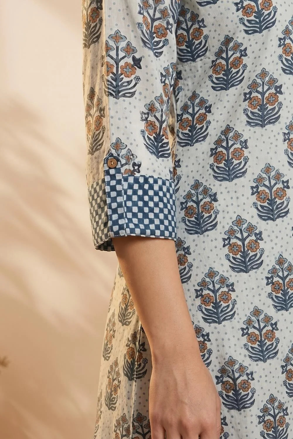 Bluebell Whisper Mulmul Layered Dress