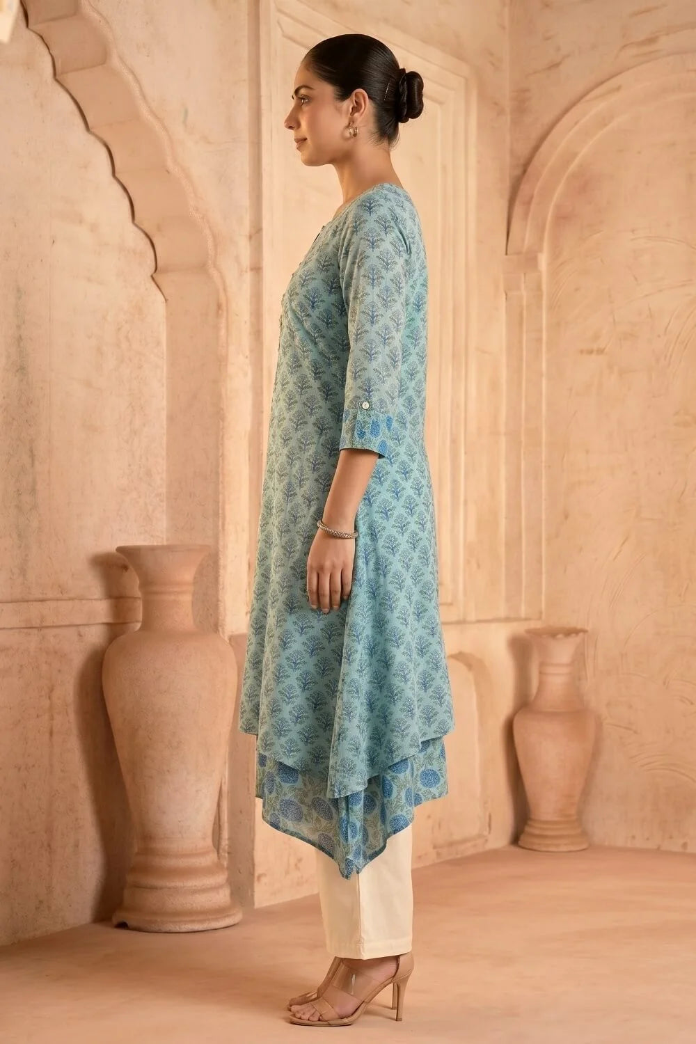Neel Vanya Mulmul Layered Dress
