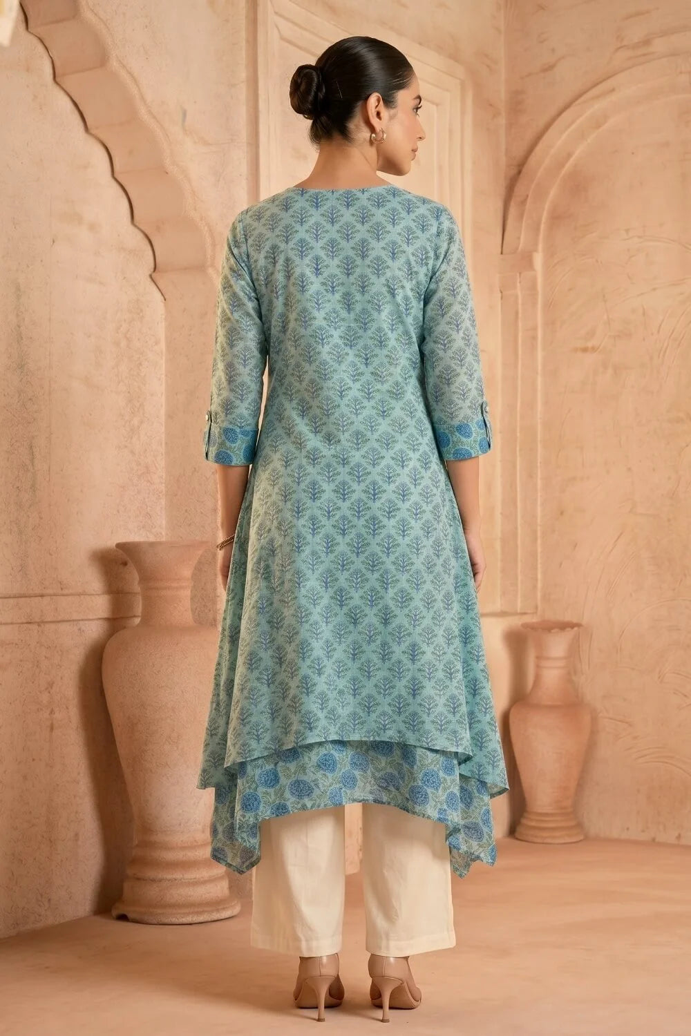 Neel Vanya Mulmul Layered Dress