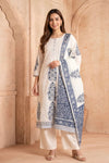White & Blue