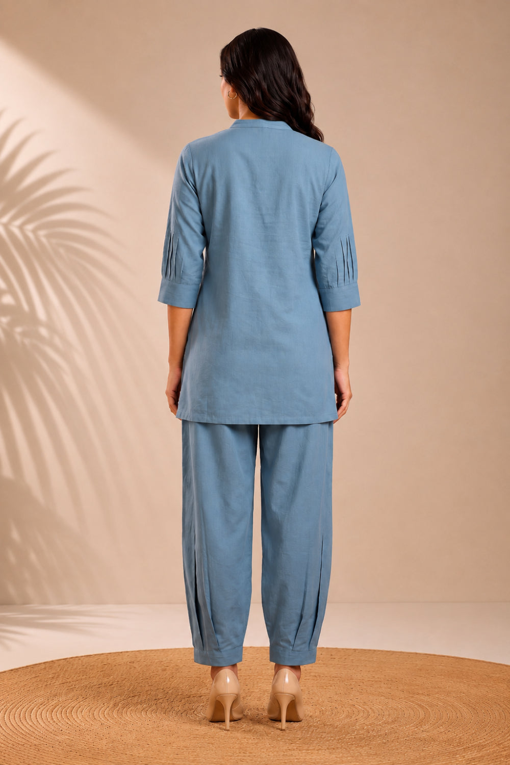 Neel Dhara Cotton Flex Afghani Co-ord Set