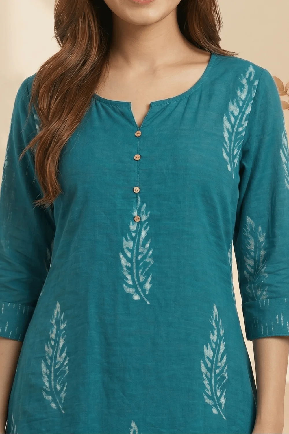 Teal Whisper Mulmul Layered Dress