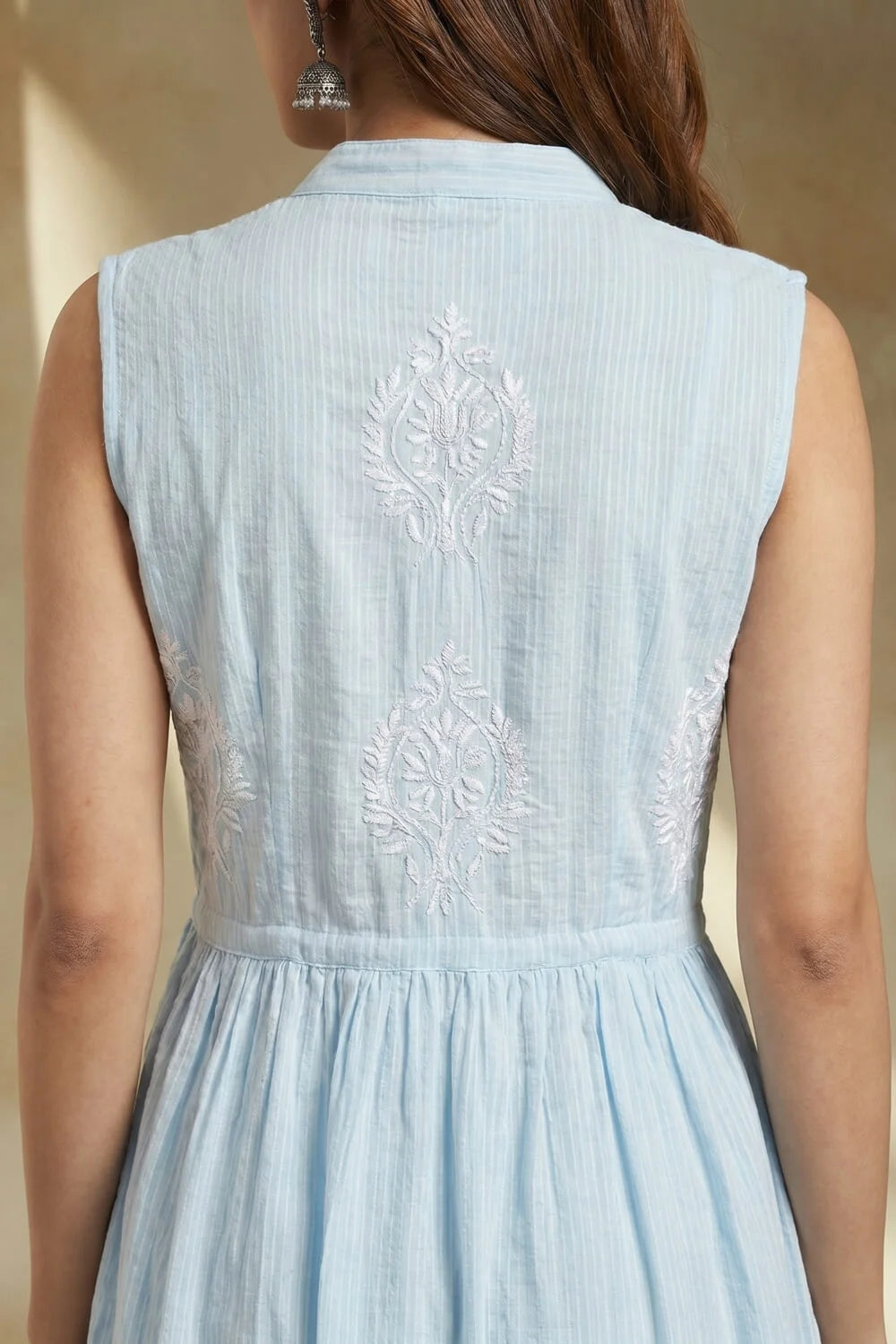 Sky Elara Chikankari Dobby Kurta