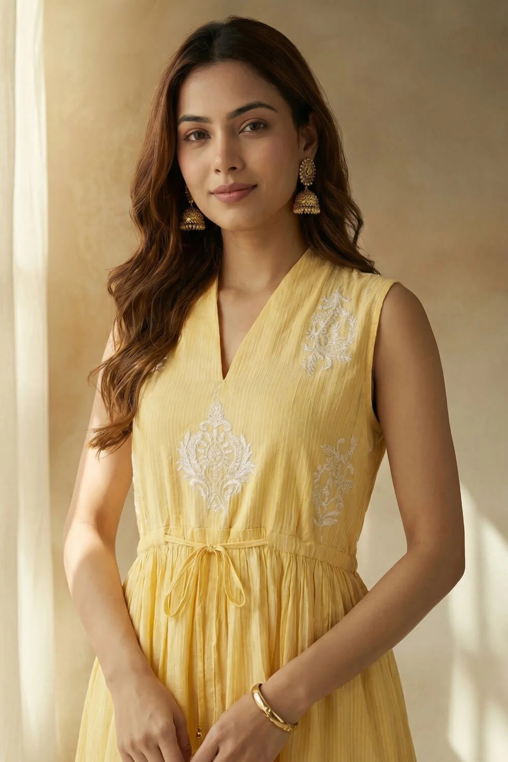Sunlit Zara Chikankari Dobby Kurta