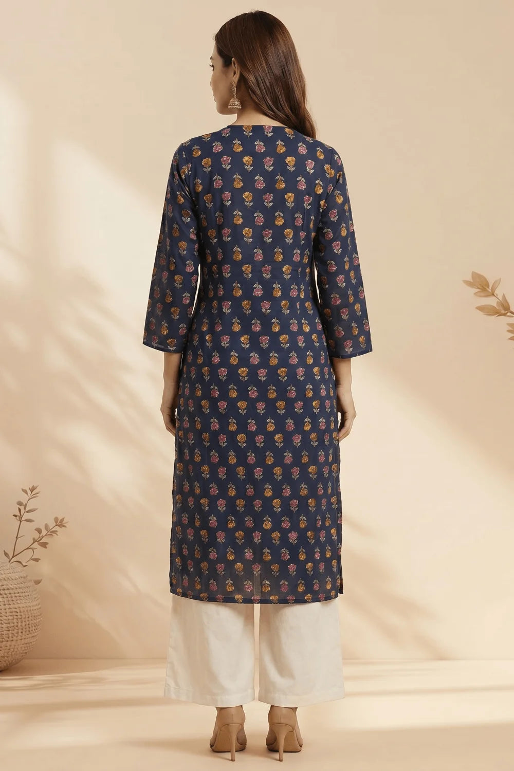 Noorika Pintuck Cotton Kurta