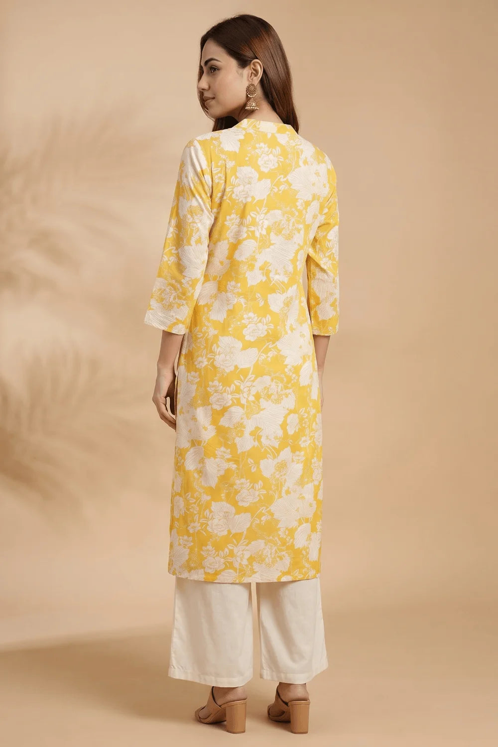 Sunhara Pintuck Bloom Cotton Kurta