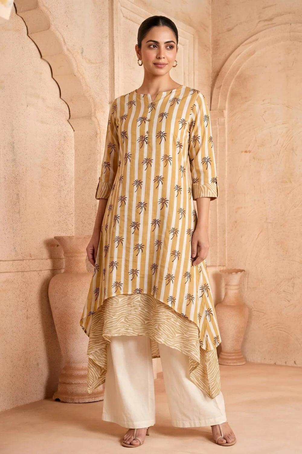 Marigold Grove Mulmul Layered Dress