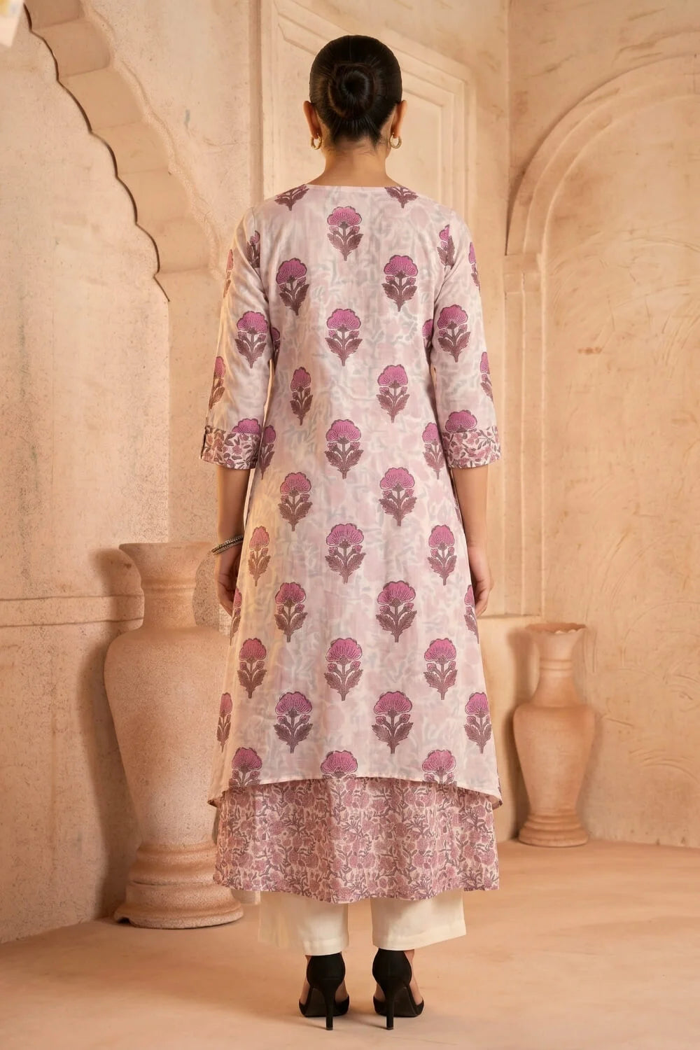 Rosabelle Whisper Mulmul Layered Dress