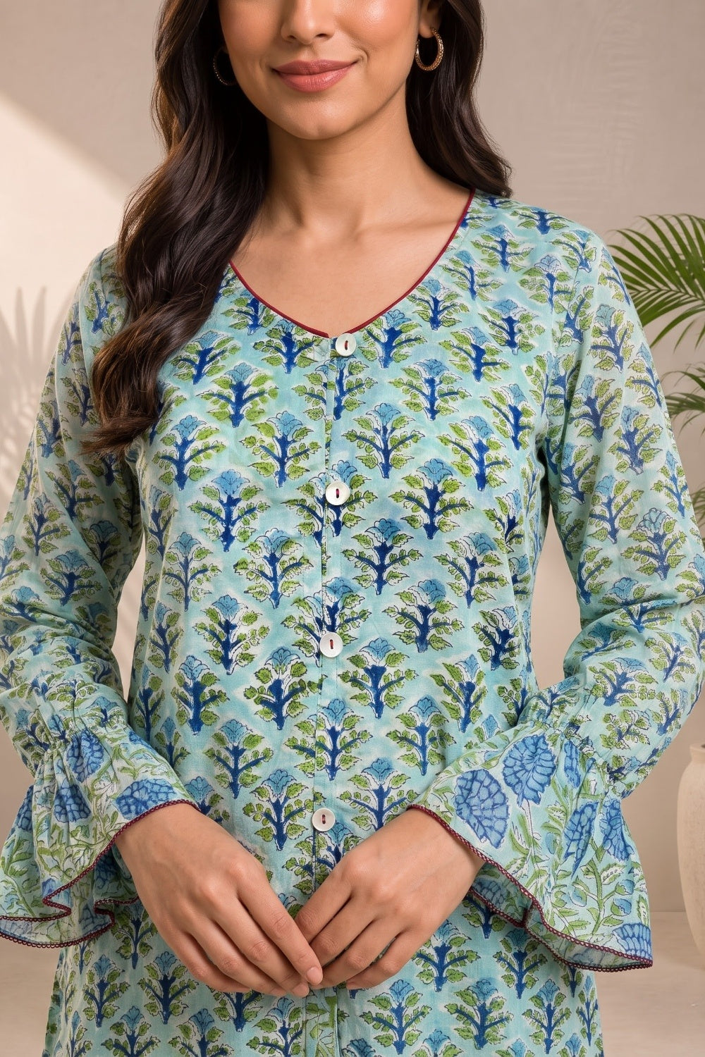 Neerja Mulmul Layered Top