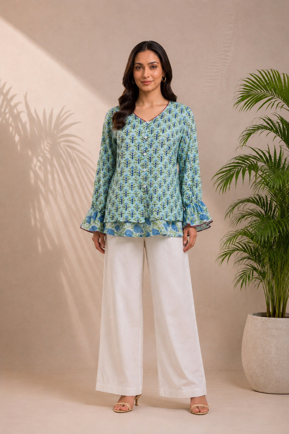 Neerja Mulmul Layered Top