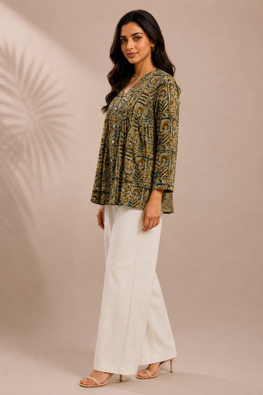 Vanraaj Hand Kalamkari Cotton Top
