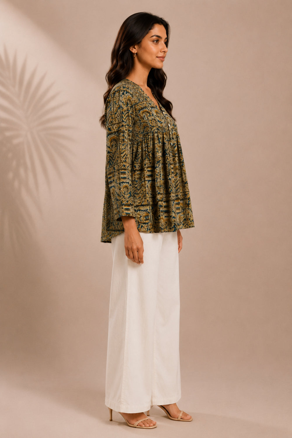 Vanraaj Hand Kalamkari Cotton Top