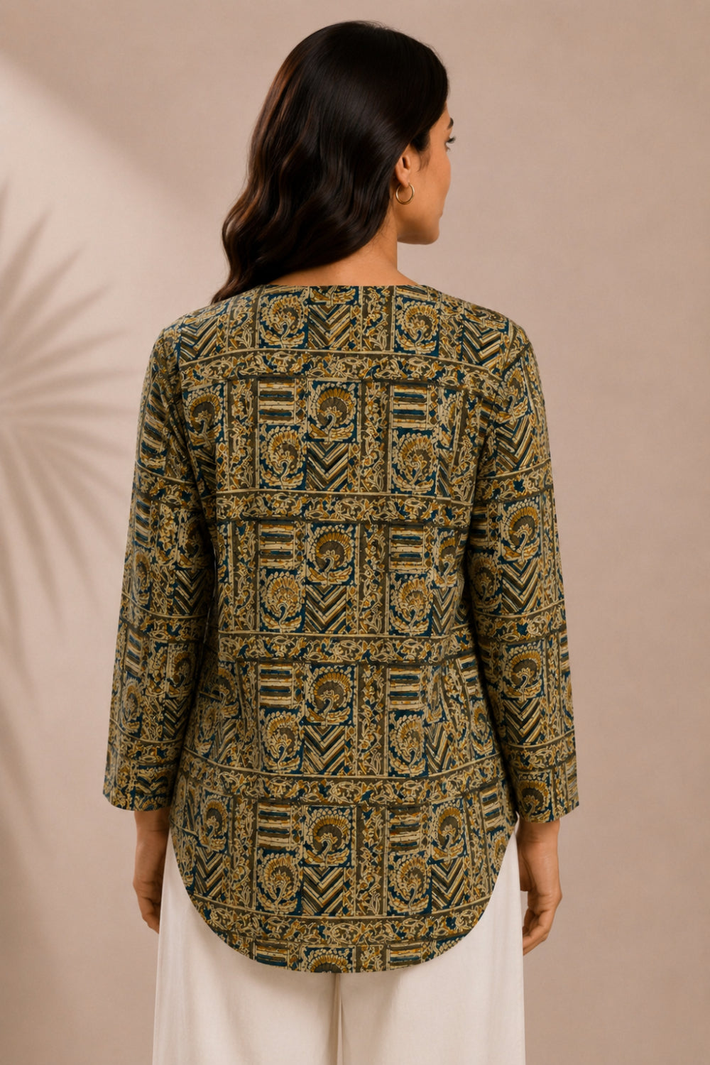 Vanraaj Hand Kalamkari Cotton Top