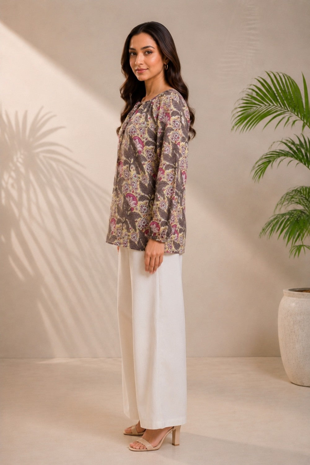 Gulnaar Hand Block Cotton Top