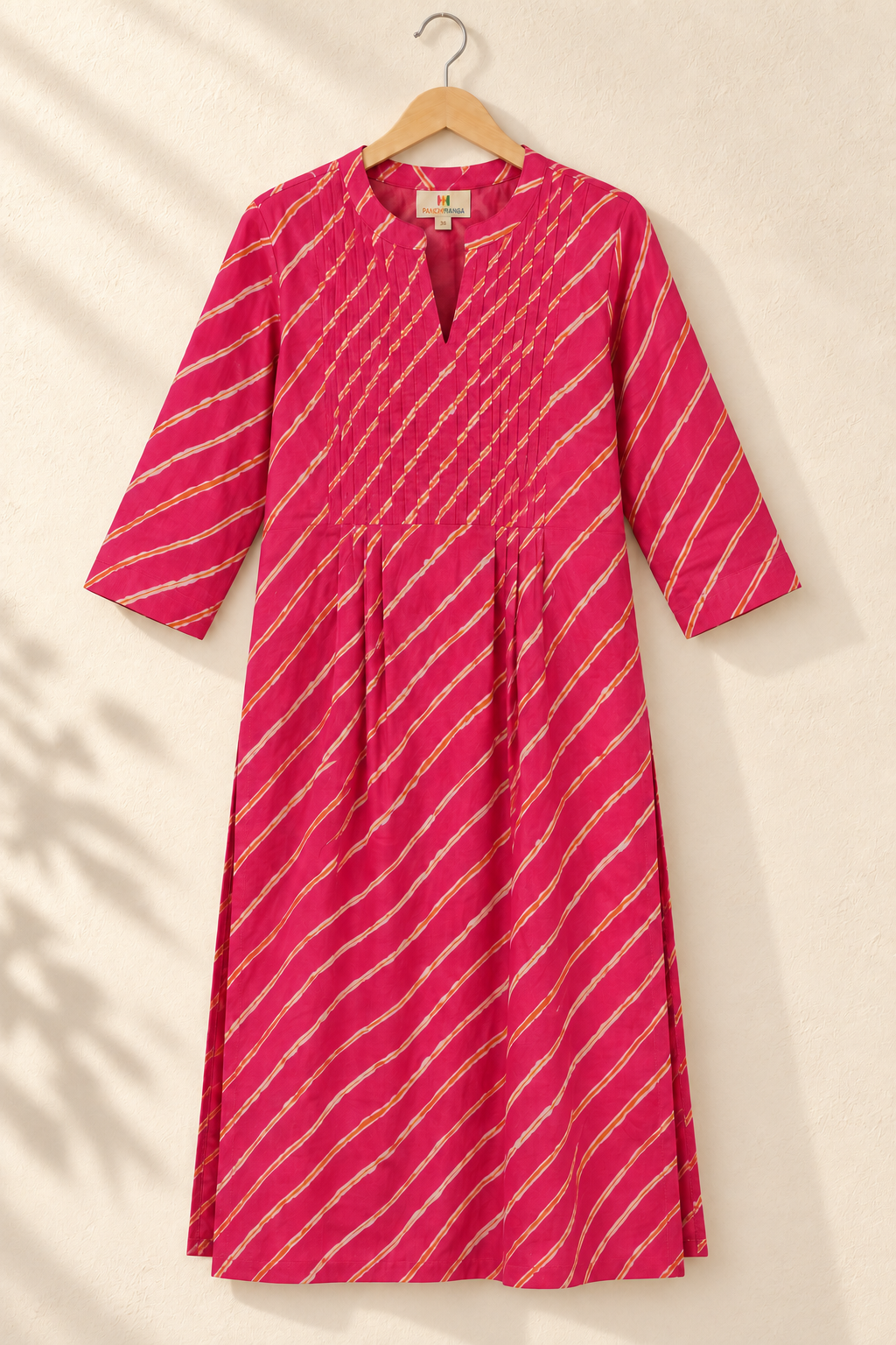 Gulnaar Leheriya Grace Pintuck Cotton Kurta