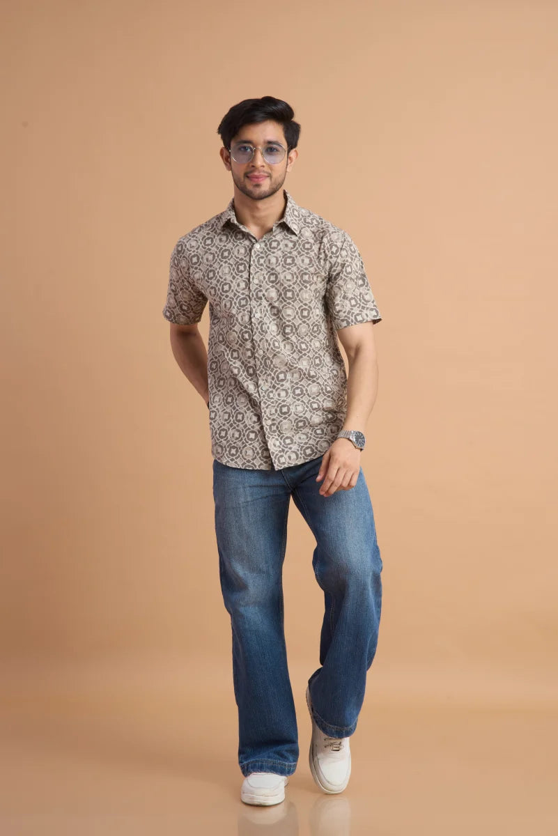 Handcrafted Block Print Cotton Shirt