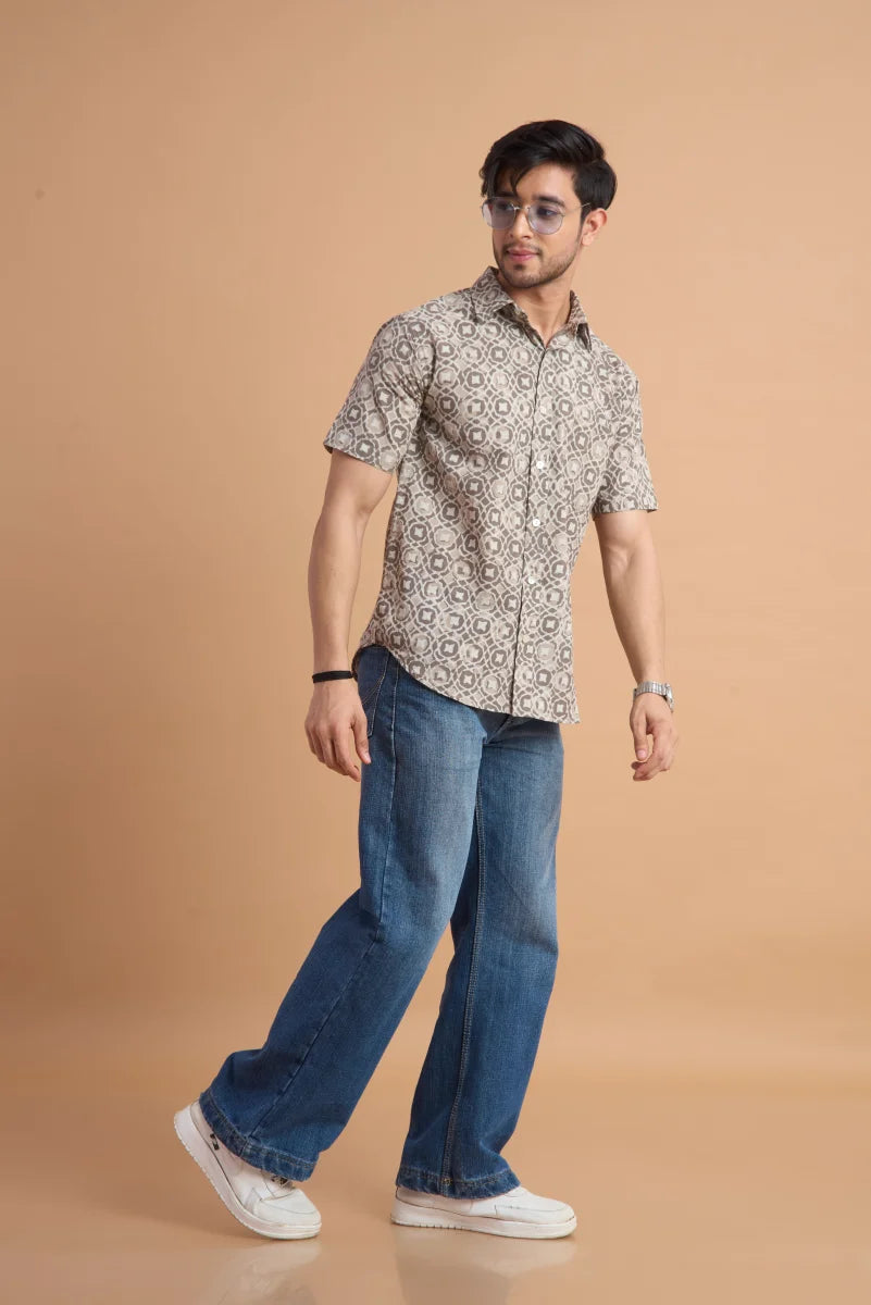 Handcrafted Block Print Cotton Shirt