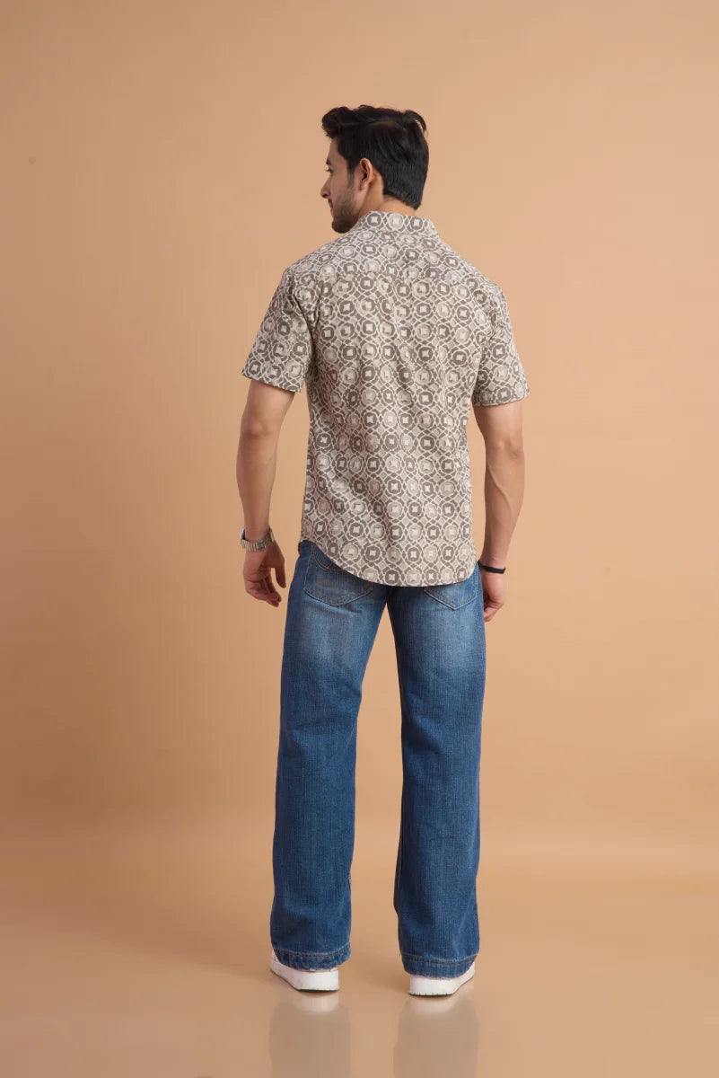 Handcrafted Block Print Cotton Shirt