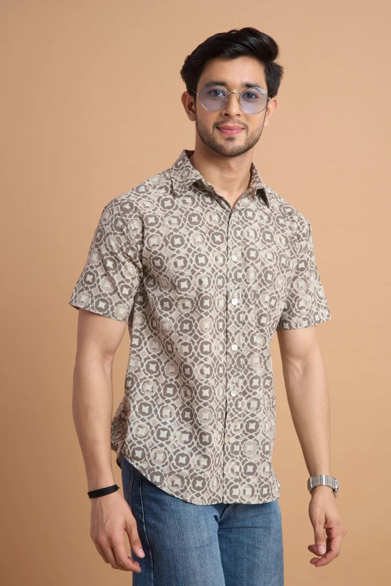 Handcrafted Block Print Cotton Shirt