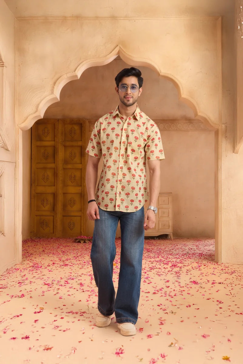 Handcrafted Block Print Cotton Shirt