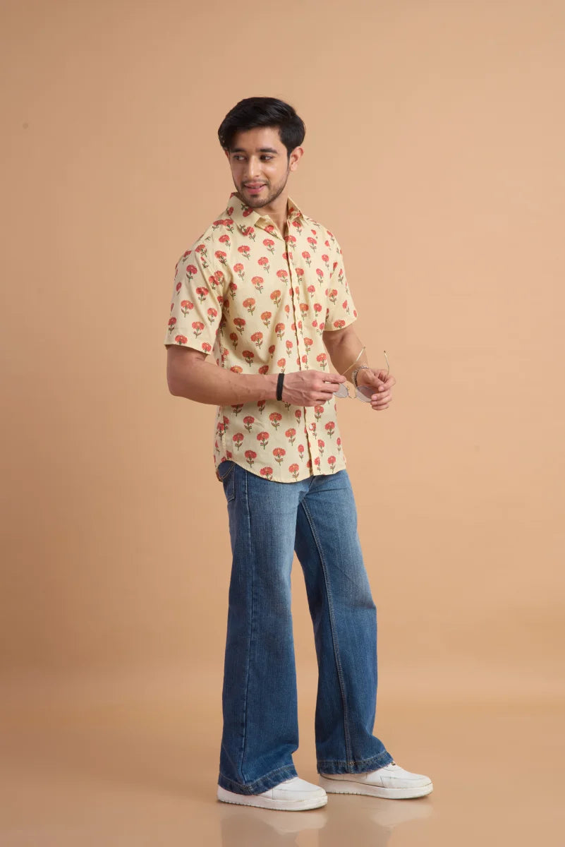 Handcrafted Block Print Cotton Shirt