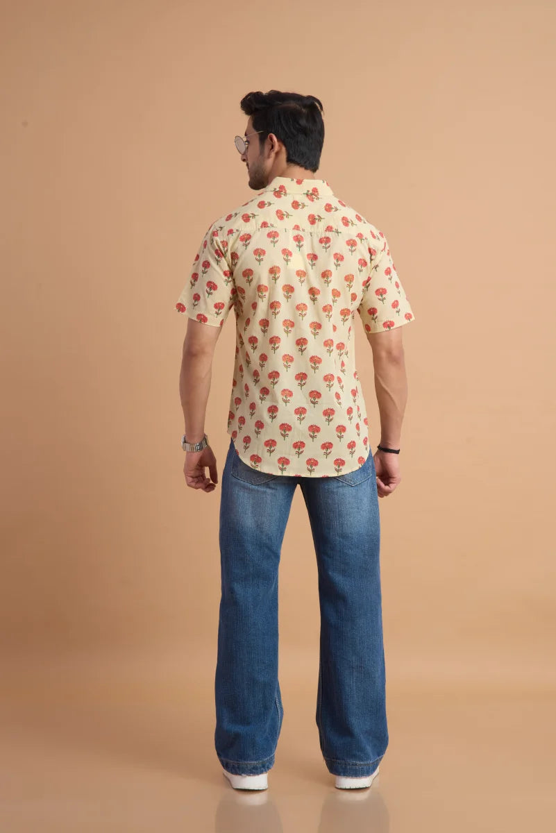 Handcrafted Block Print Cotton Shirt
