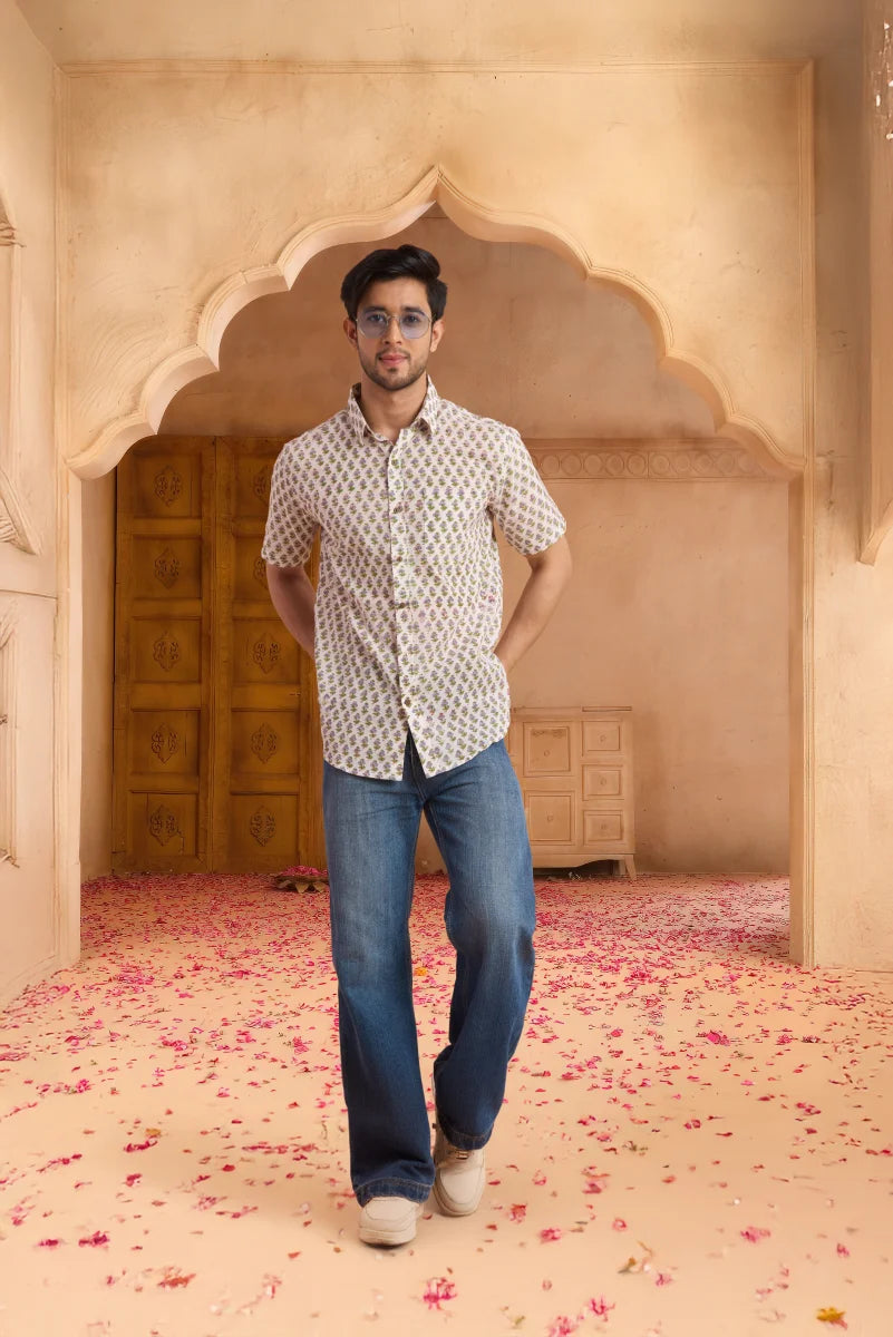 Handcrafted Block Print Cotton Shirt