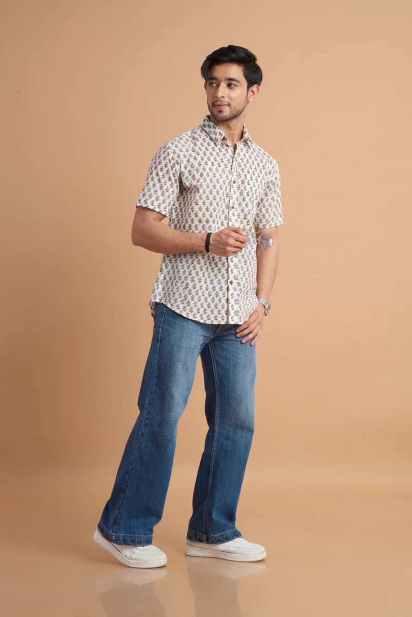 Handcrafted Block Print Cotton Shirt