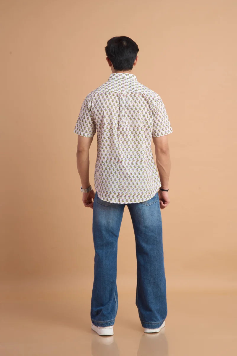 Handcrafted Block Print Cotton Shirt