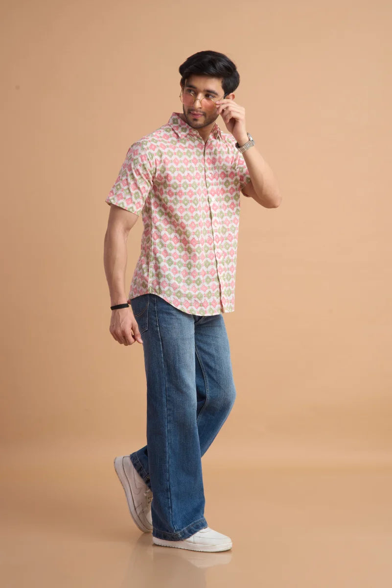 Handcrafted Block Print Cotton Shirt