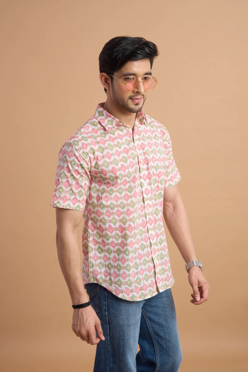 Handcrafted Block Print Cotton Shirt