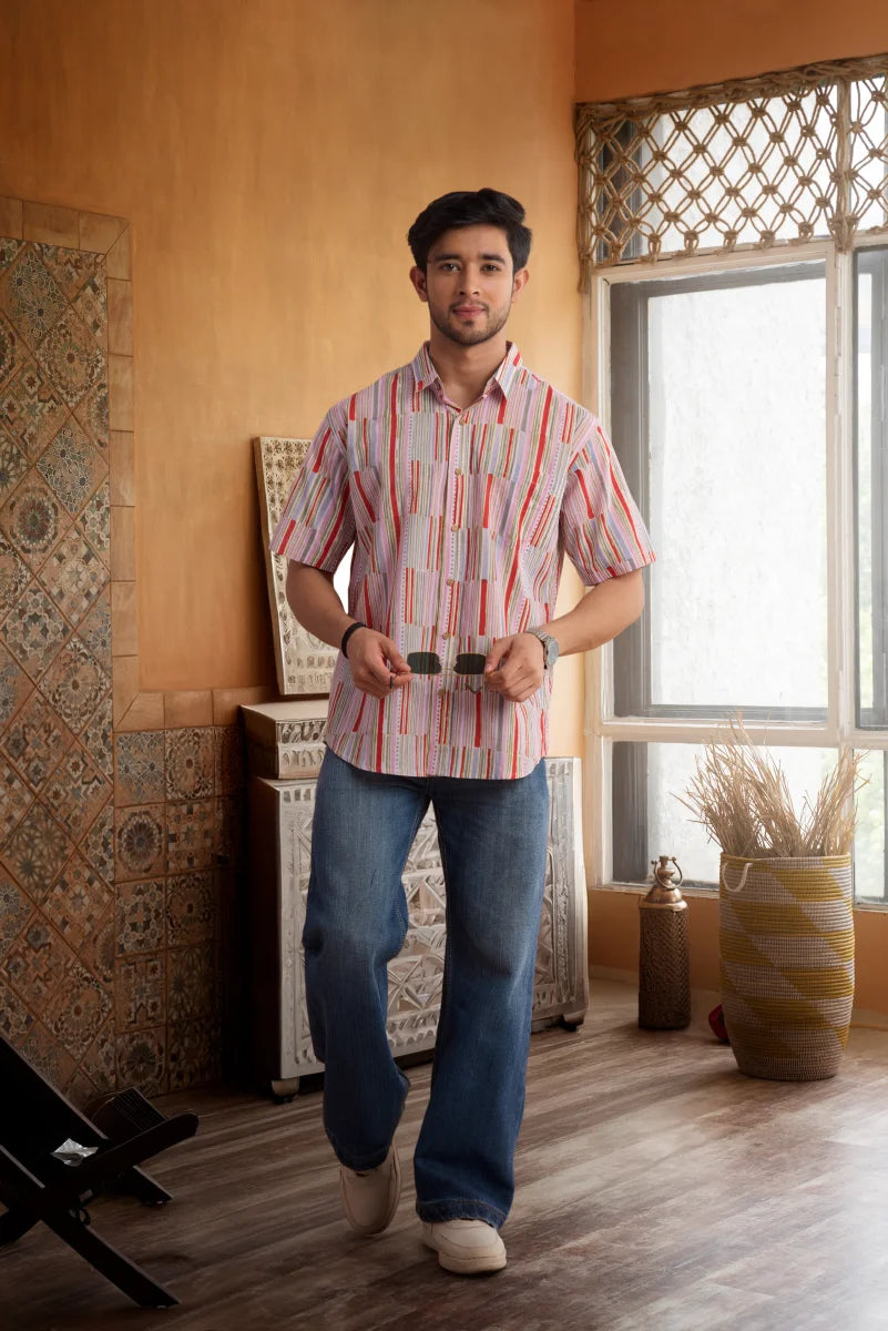 Handcrafted Block Print Cotton Shirt