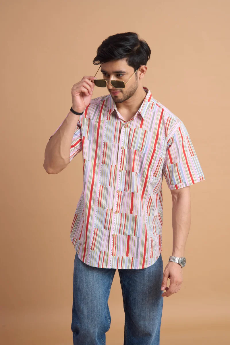 Handcrafted Block Print Cotton Shirt